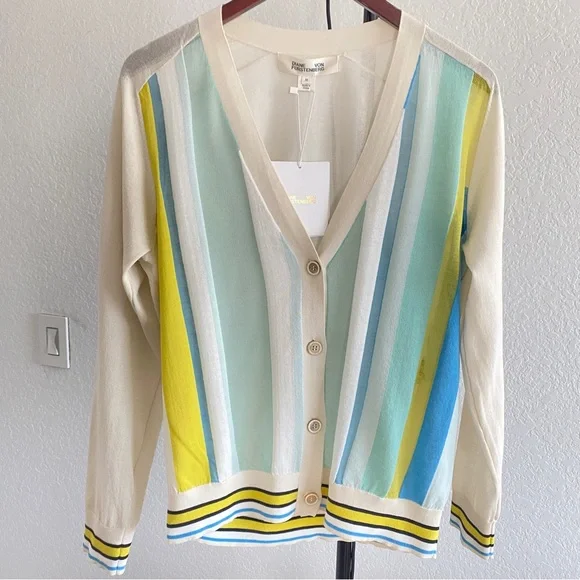Diane von Furstenberg paneled cardigan - Picture 7 of 9